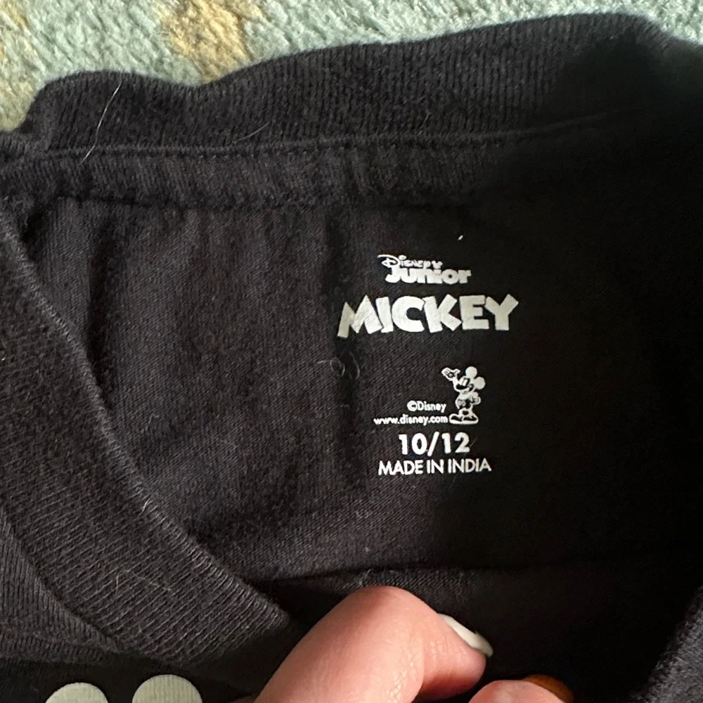 Disney Black and Red Mickey Mouse Kids Tee